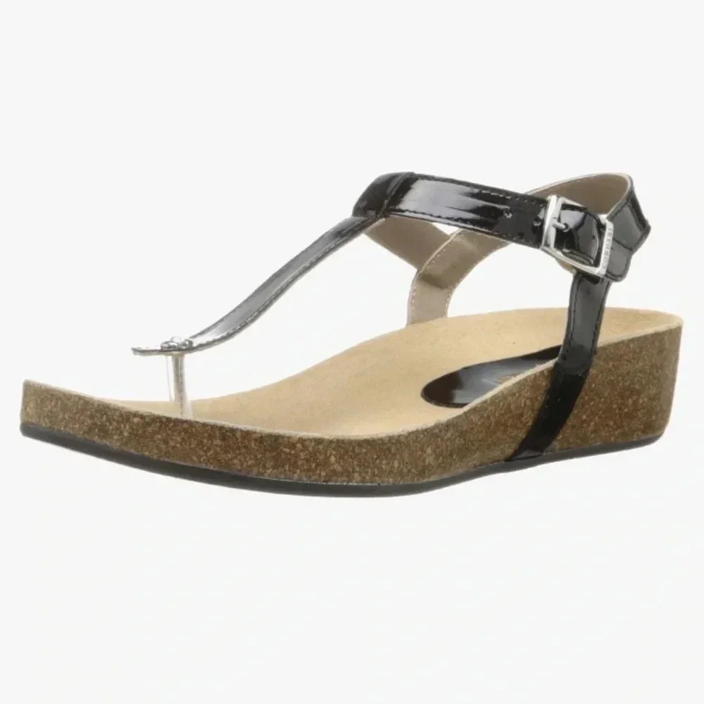 CORDANI Ladies Gene Italian T-Strap Wedge Sandal US 9